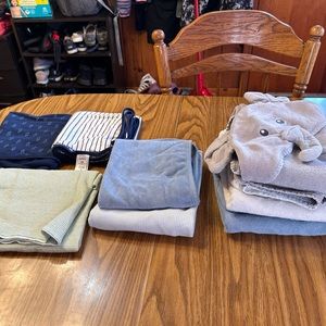 Not for sale!! Hooded towels and receiving blankets